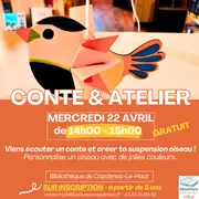 Conte et atelier créatif à la bibliothèque de Capdenac-le-Haut