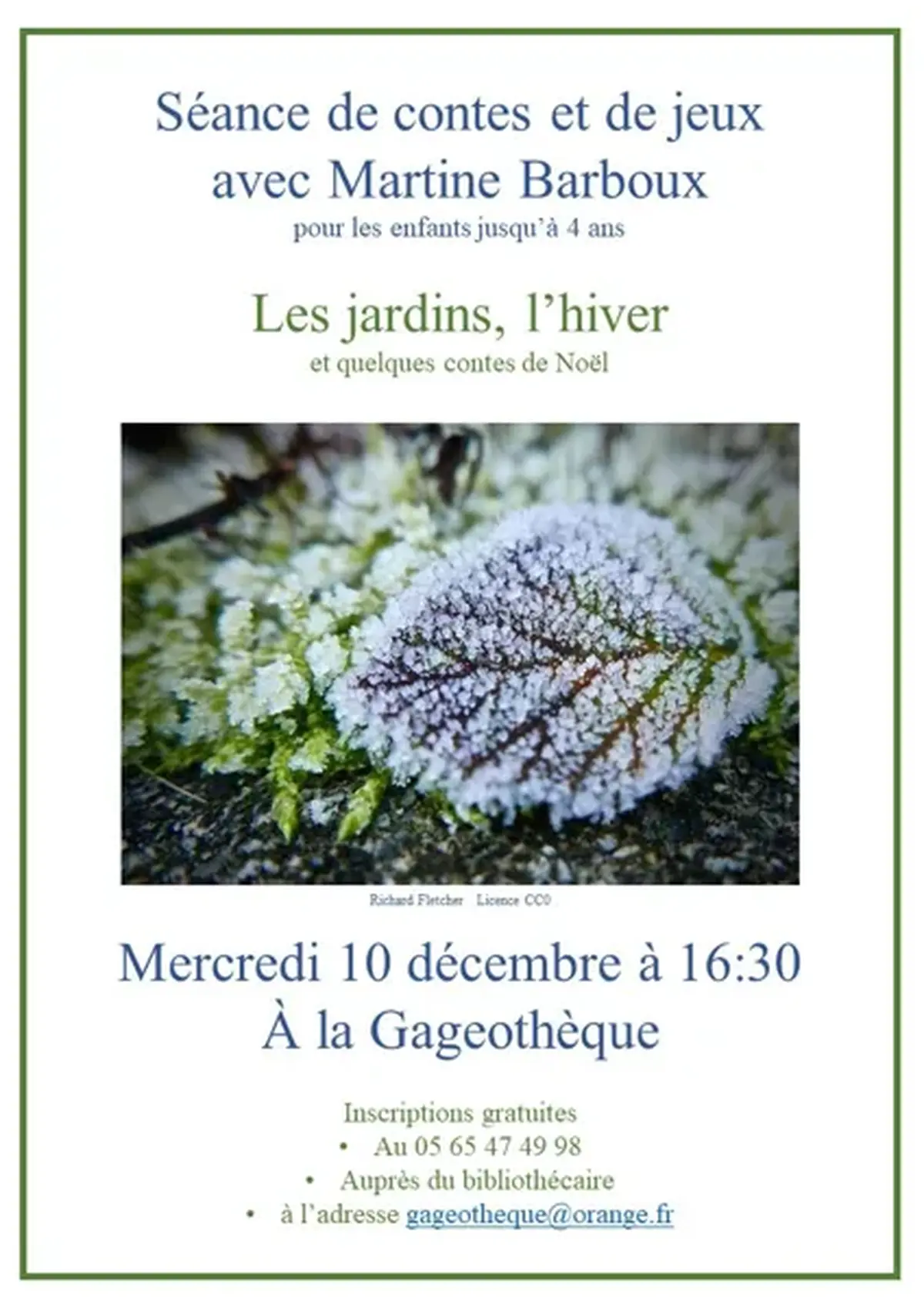 Contes et jeux Les jardins, l'hiver et quelques contes de Noël