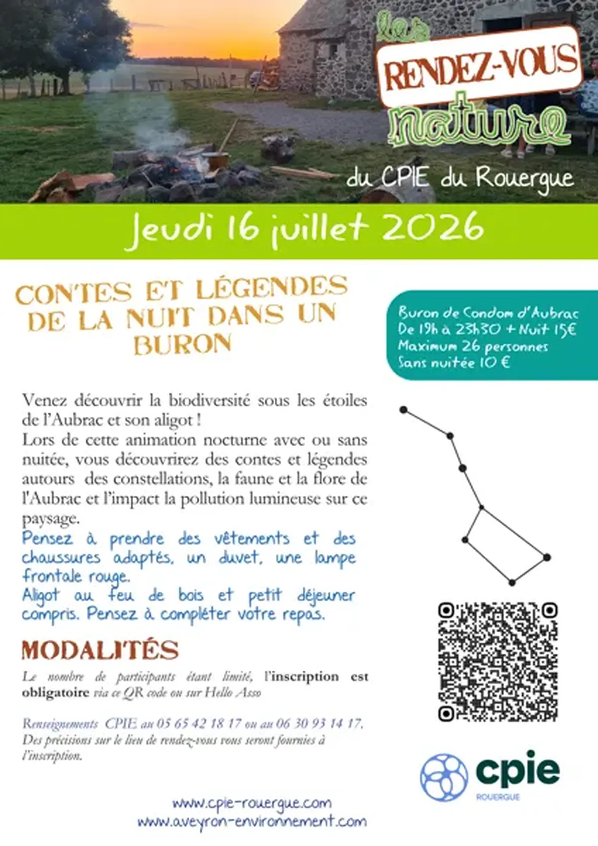 Contes et légendes de la nuit dans un buron