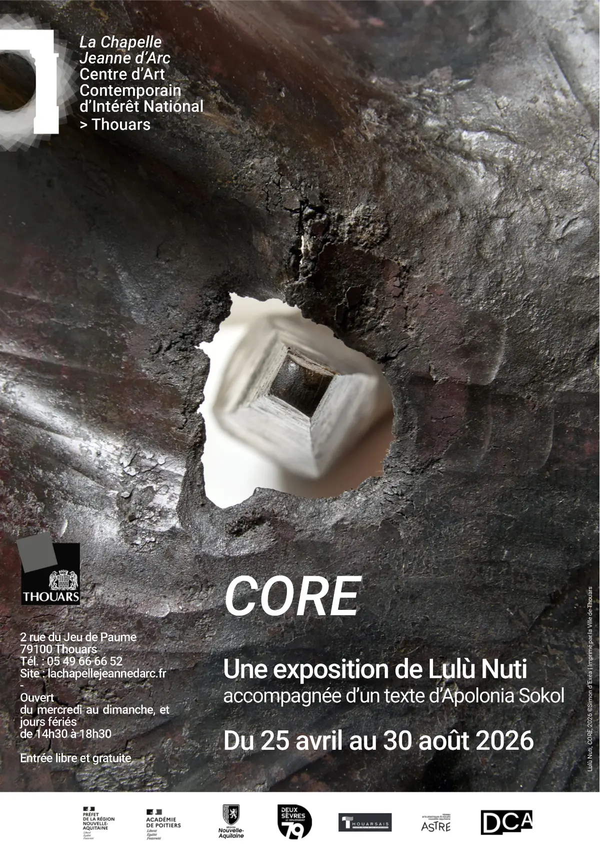 CORE Une exposition de Lulù Nuti accompagnée d'un texte d'Apolonia Sokol