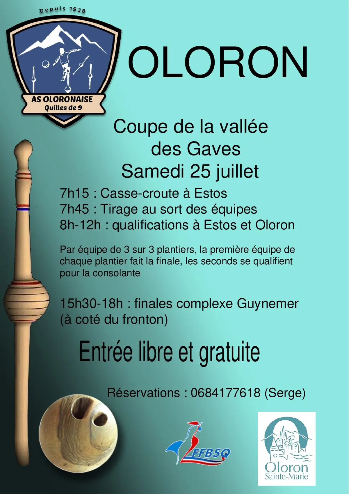 Cou^pe de la Vallée des Gaves- Quilles de 9