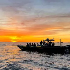 Coucher de soleil aux sanguinaires en bateau depuis Ajaccio