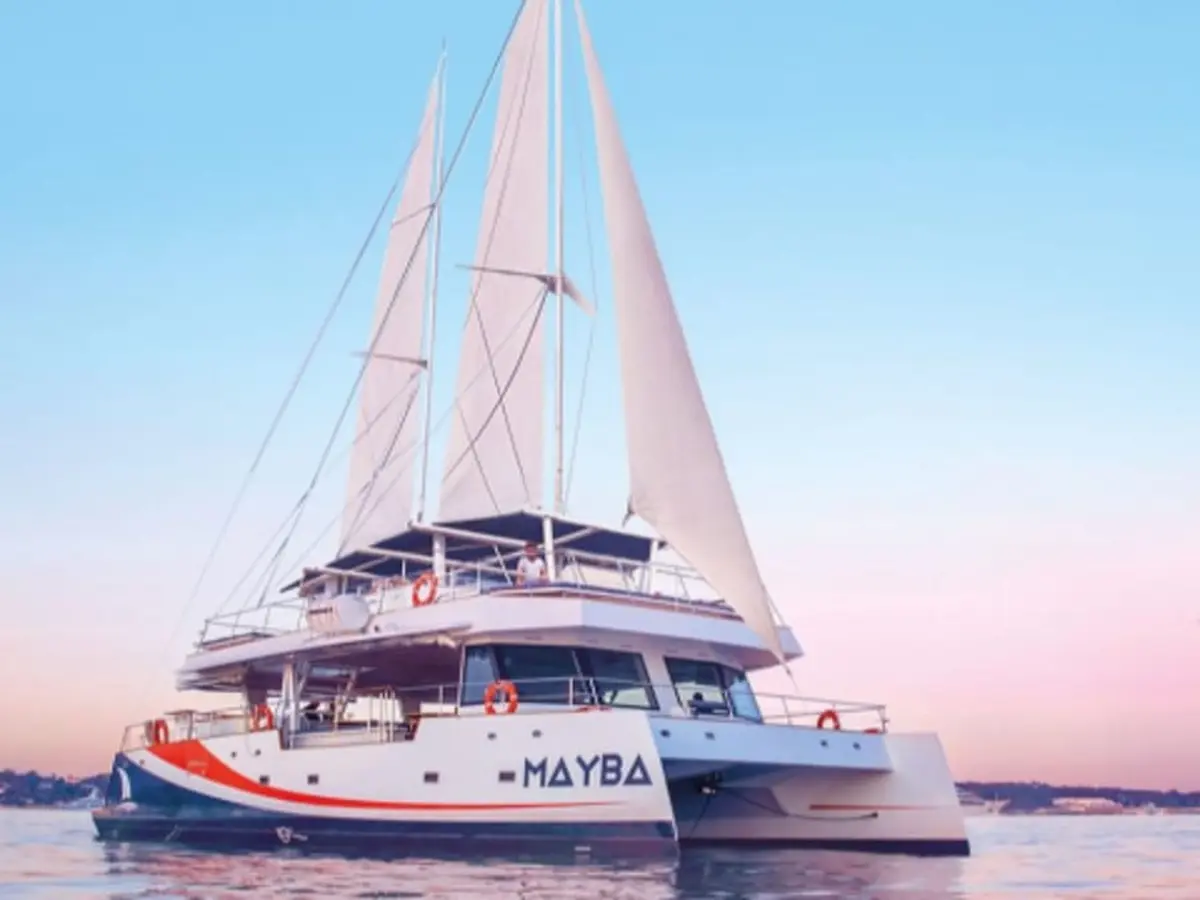 Coucher de soleil en catamaran depuis Marina Baie des Anges (06)