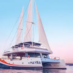Coucher de soleil en catamaran depuis Marina Baie des Anges (06)