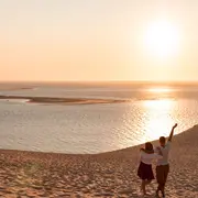 Coucher du soleil sur la dune du Pilat