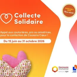 Coudre un coussin-cœur pour soutenir les femmes opérées du cancer du sein dans le Grand Est, c'est possible jusqu'au 31 octobre 2026 dans 24 points de dépôt