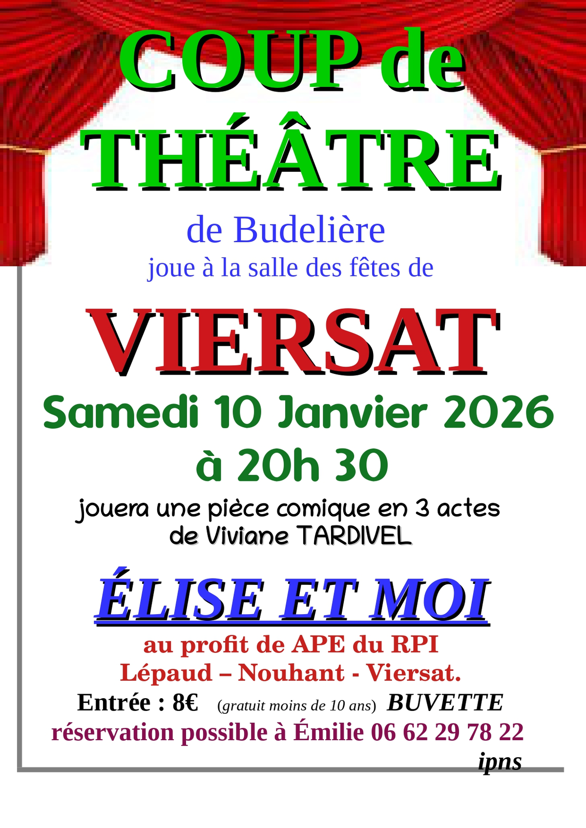 Coup de théâtre : Elise et Moi
