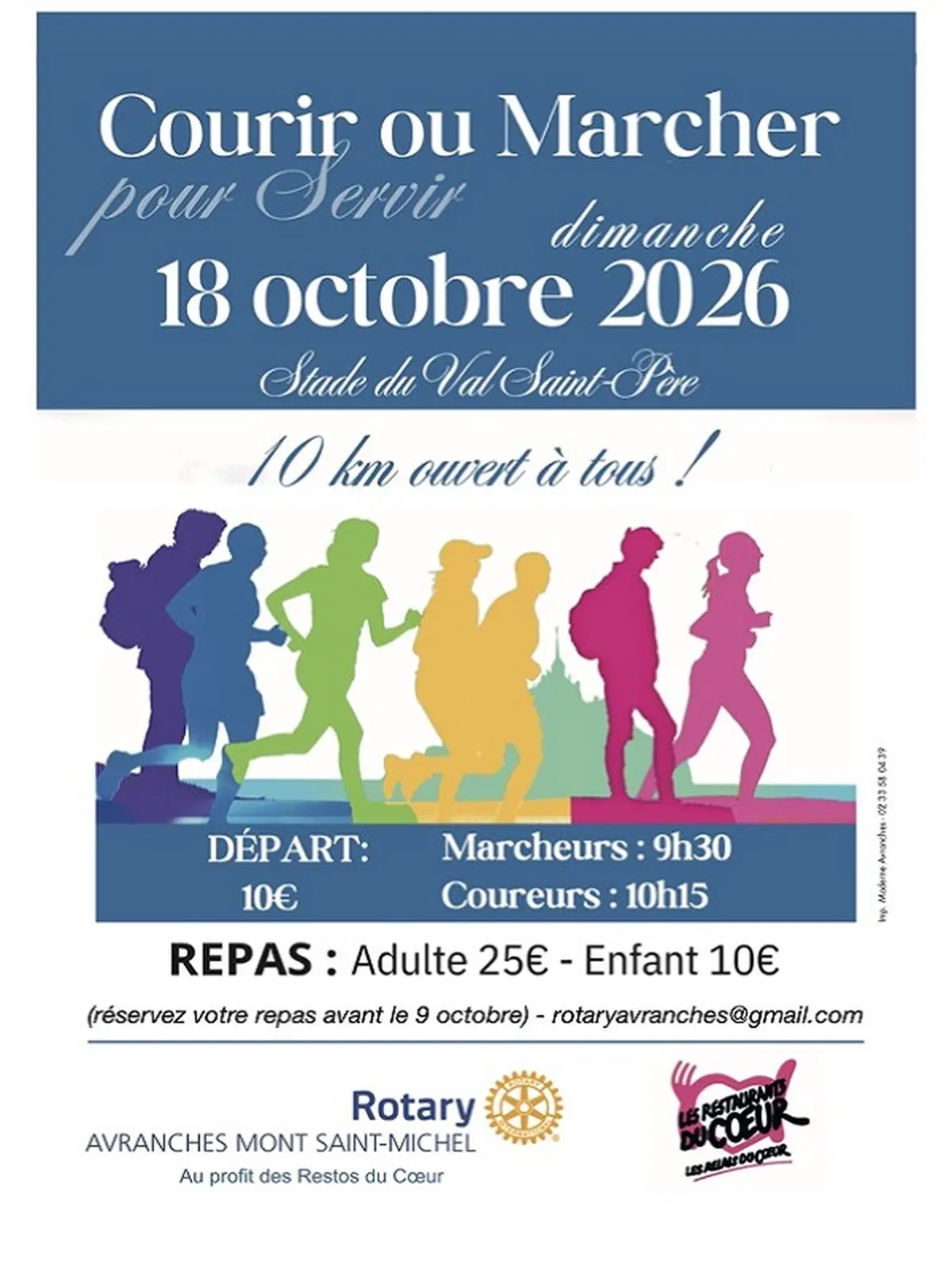 Courir ou marcher pour servir