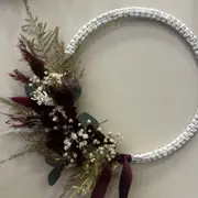 Couronne de Noël en macramé & fleurs séchées à Toulouse (31)