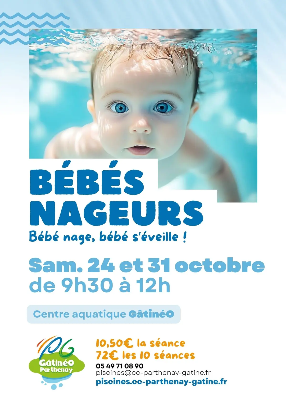 Cours bébés nageurs