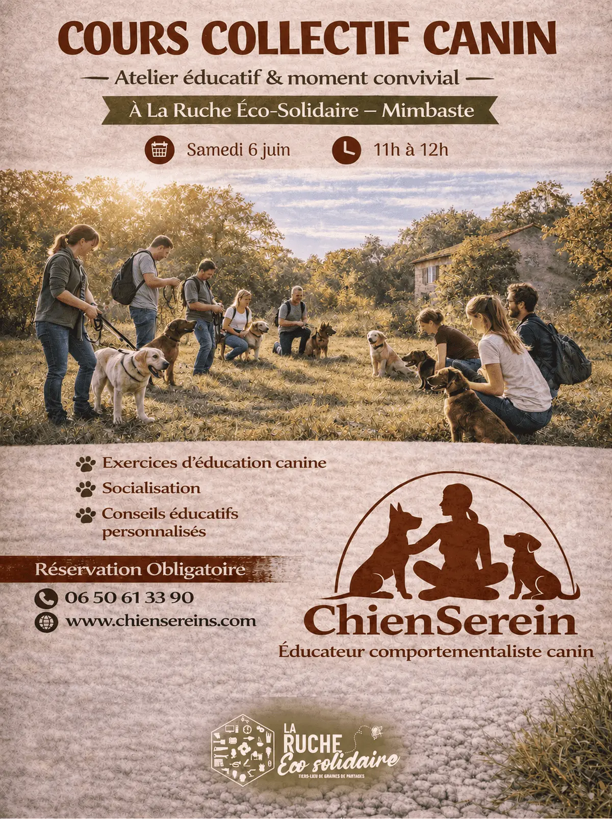 Cours collectif canin
