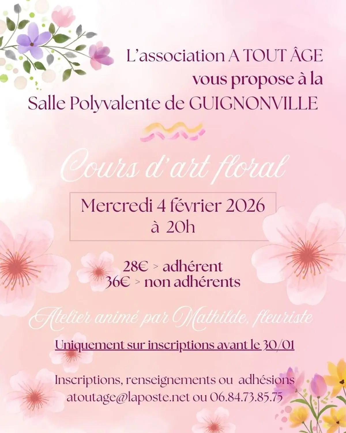 Cours d'art floral