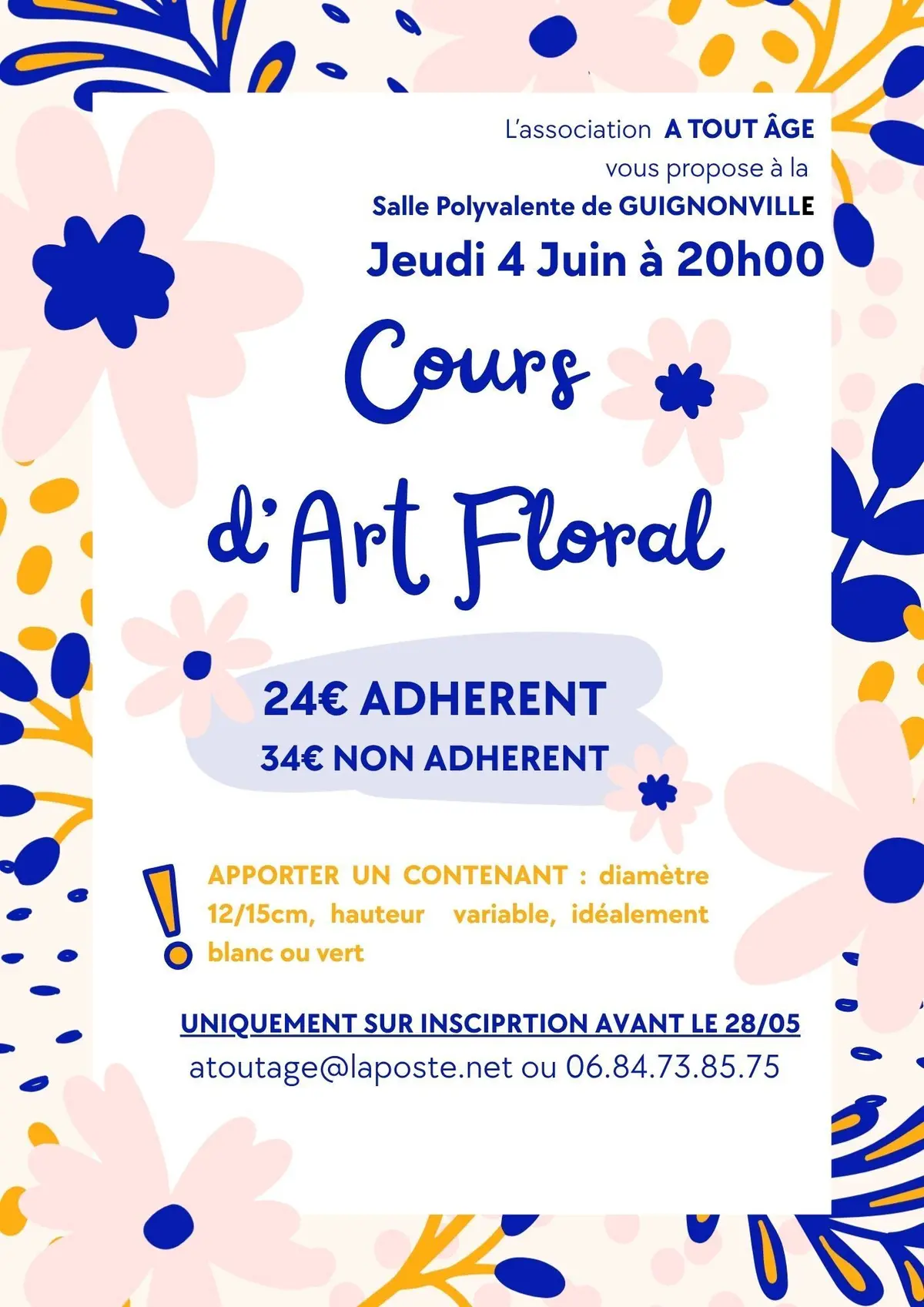 cours d'art floral