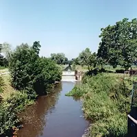Cours d'eau à Eckbolsheim &copy; Bardout Michèle, Région Alsace-Inventaire général