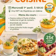 Cours de cuisine avec Activ'Ma Gâtine