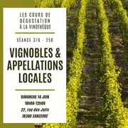 Cours de dégustation : vignobles et appellations locales