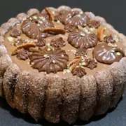 Cours de pâtisserie charlotte chocolat et pécan à Villeurbanne