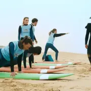 Cours de surf collectif à Seignosse (40)
