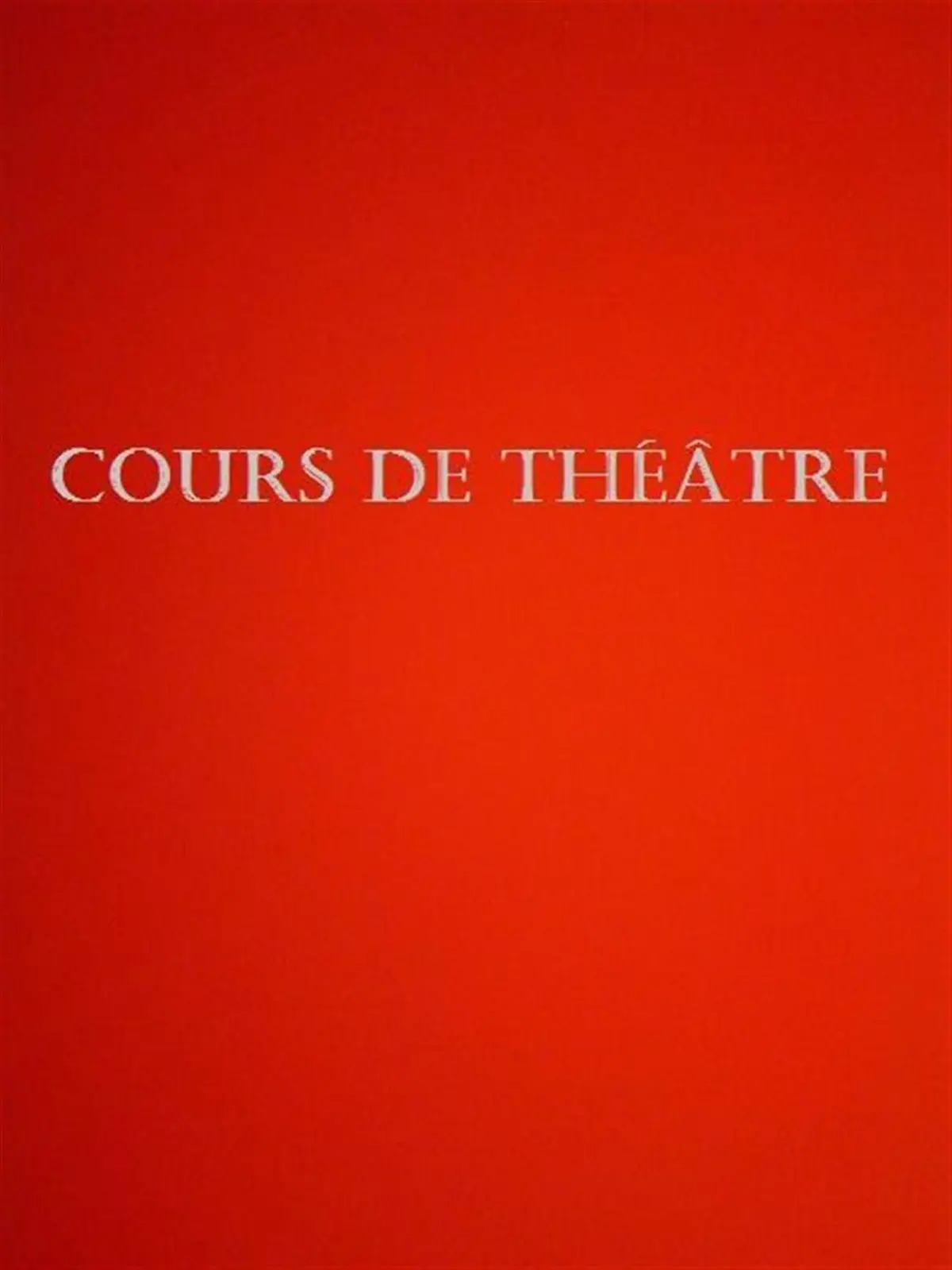 Cours de Théâtre