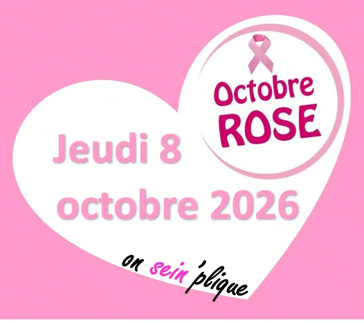 Course à pied rose ou marche rose