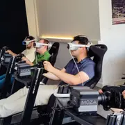 Course automobile en réalité virtuelle à Nancy (54)