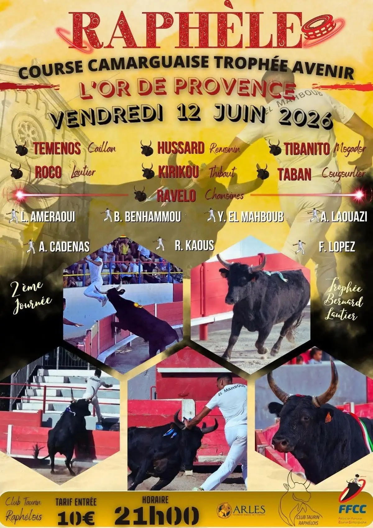 Course Camarguaise de Raphèle – Trophée Avenir « L’Or de Provence »