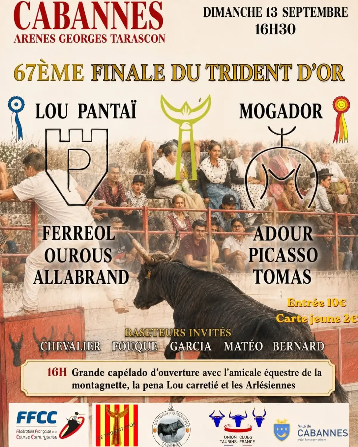 Course camarguaise Finale du Trident d'Or