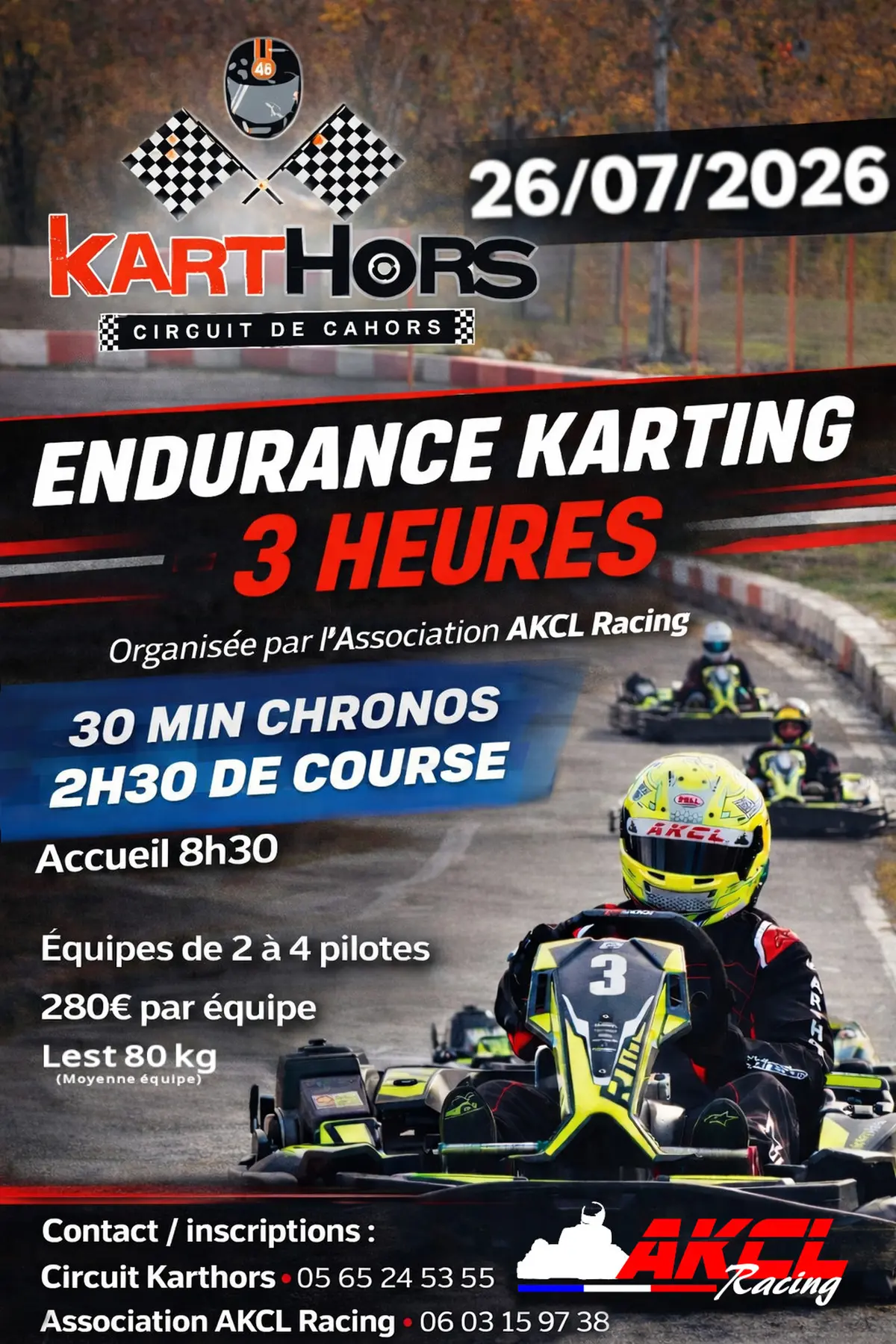 Course d'endurance Karting à Karthors