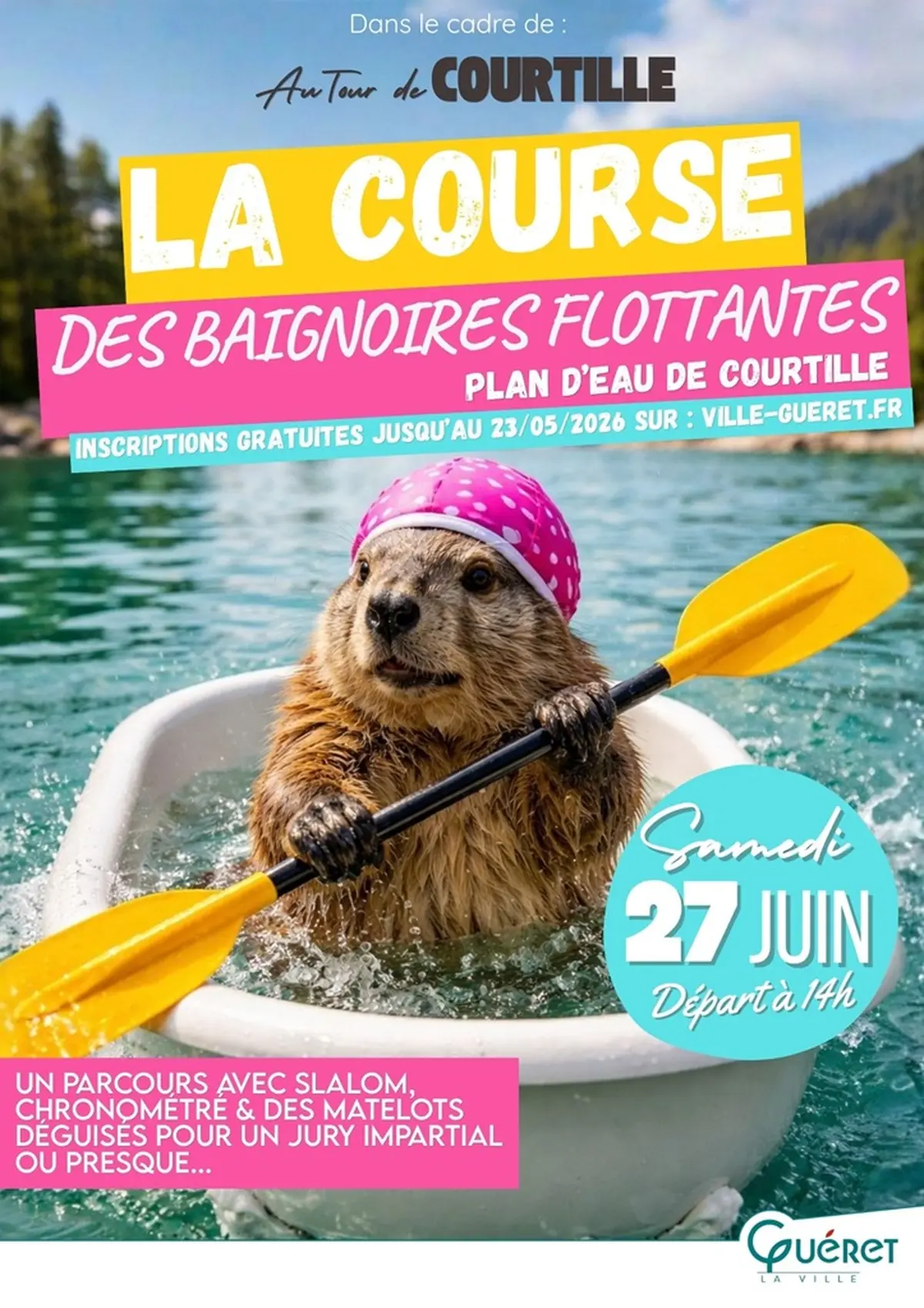 Course de baignoires flottantes