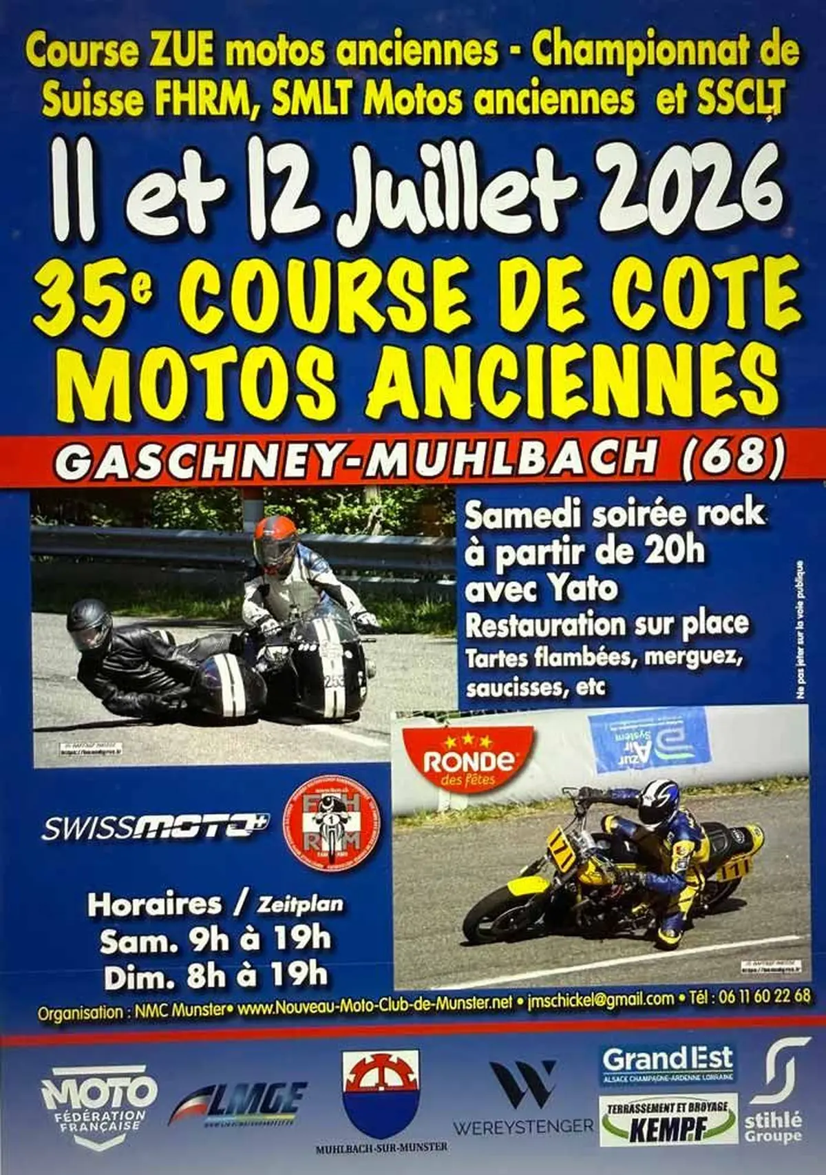 Course de Côte Motos Anciennes au Gaschney de Muhlbach-sur-Munster