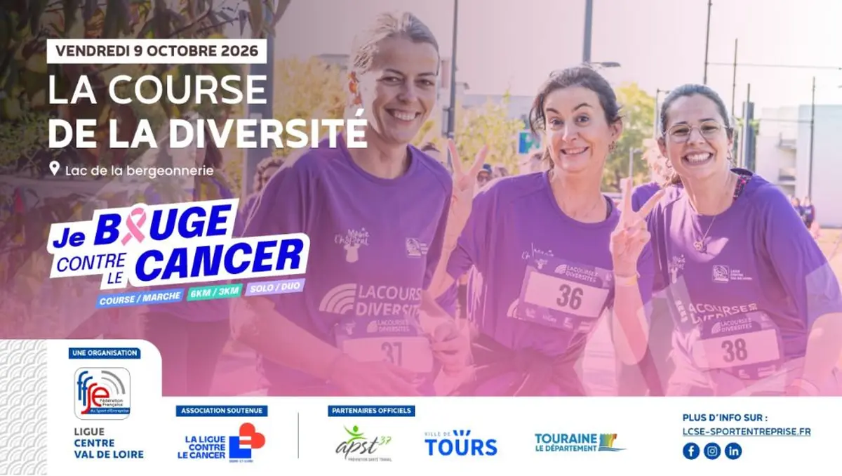 Course de la Diversité à Tours : courez ou marchez contre le cancer (octobre rose)