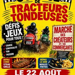 Course de tracteurs tondeuses