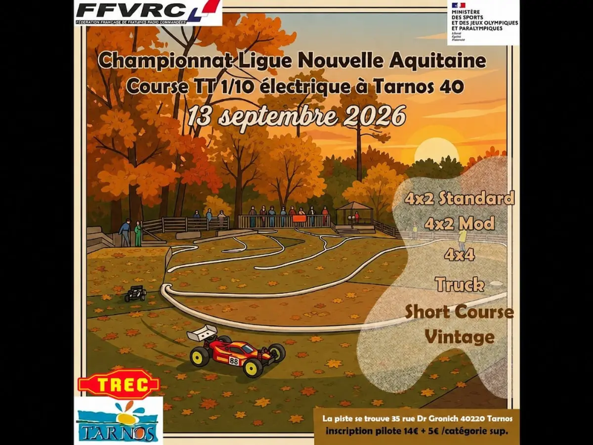 Course de voiture radio commandée