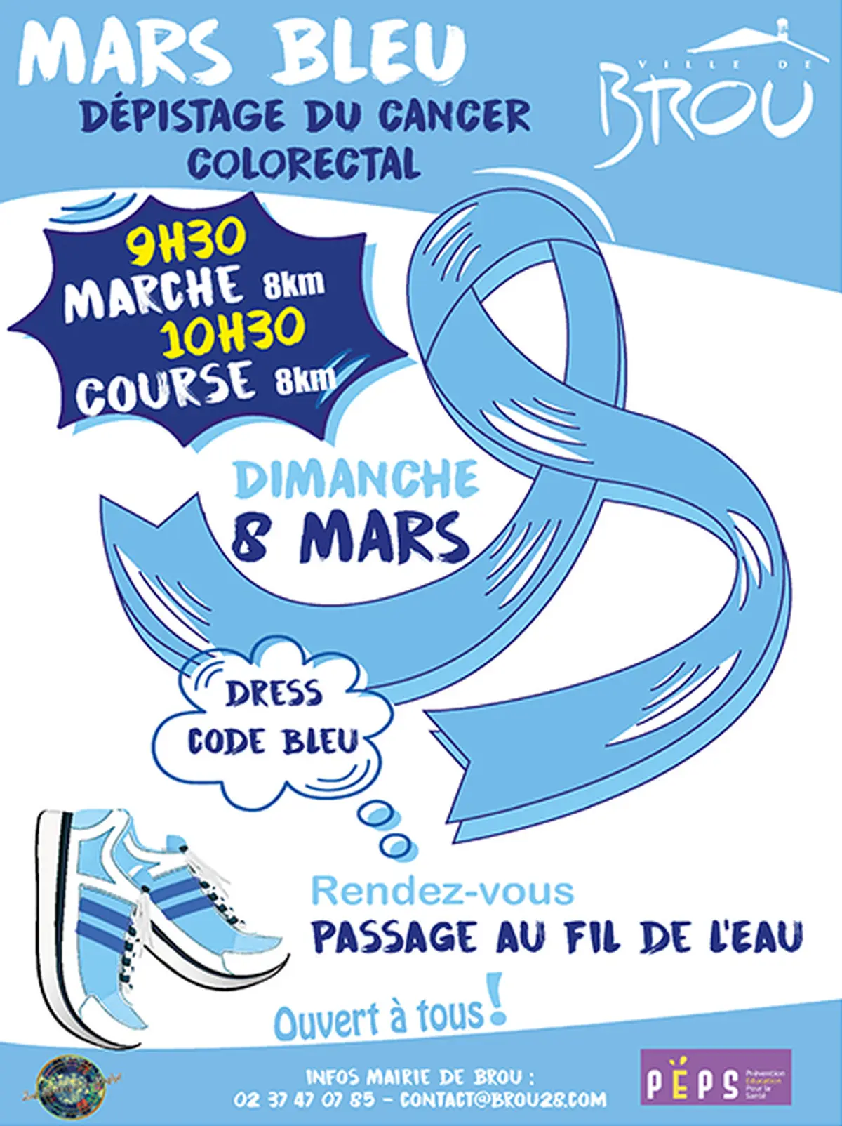Course & marche - Mars Bleu