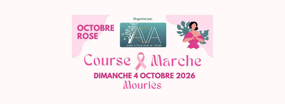 Course et marche Octobre rose à Mouriès