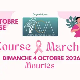 Course et marche Octobre rose à Mouriès