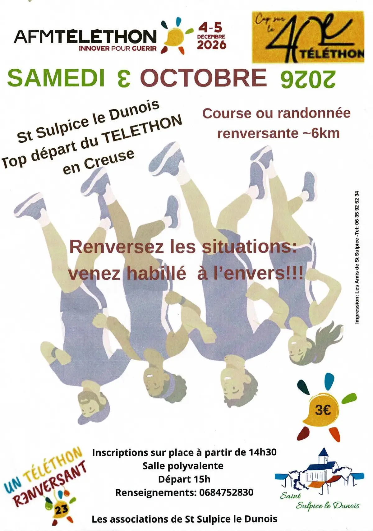 Course ou randonnée renversante