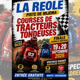 Courses de tracteurs tondeuses