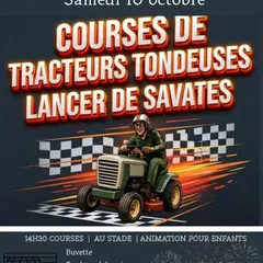 Courses de tracteurs tondeuses