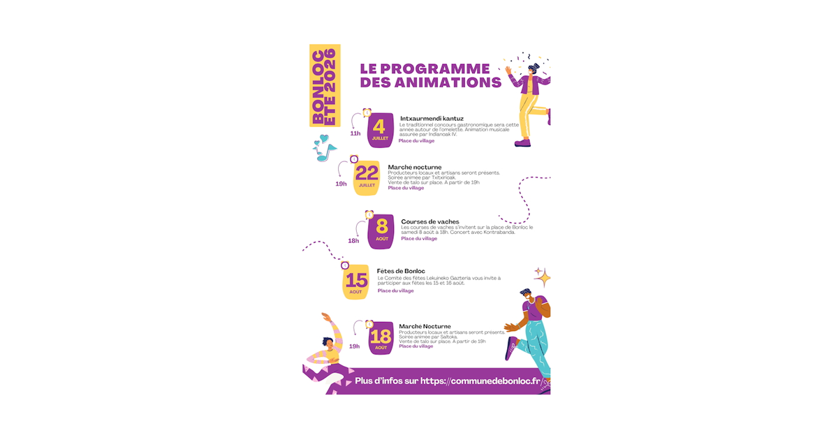 Courses de vaches et concert