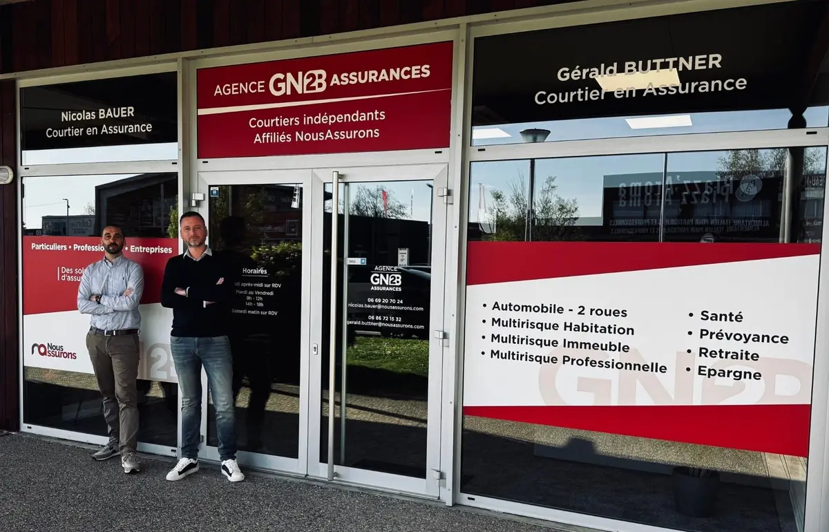 Courtiers en assurance à Lutterbach : le parcours de Nicolas Bauer et Gérald Buttner, 200e cabinet affilié NousAssurons