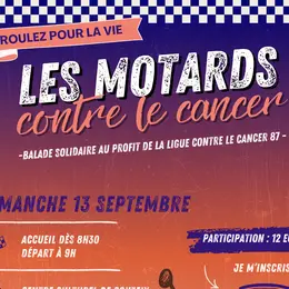 Couzeix accueille la 11ᵉ édition des « Motards Contre le Cancer »