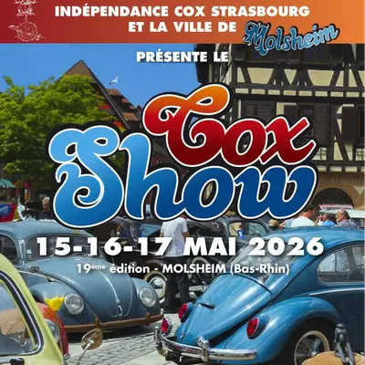 Cox Show à Molsheim 2026 - rassemblement de voitures anciennes