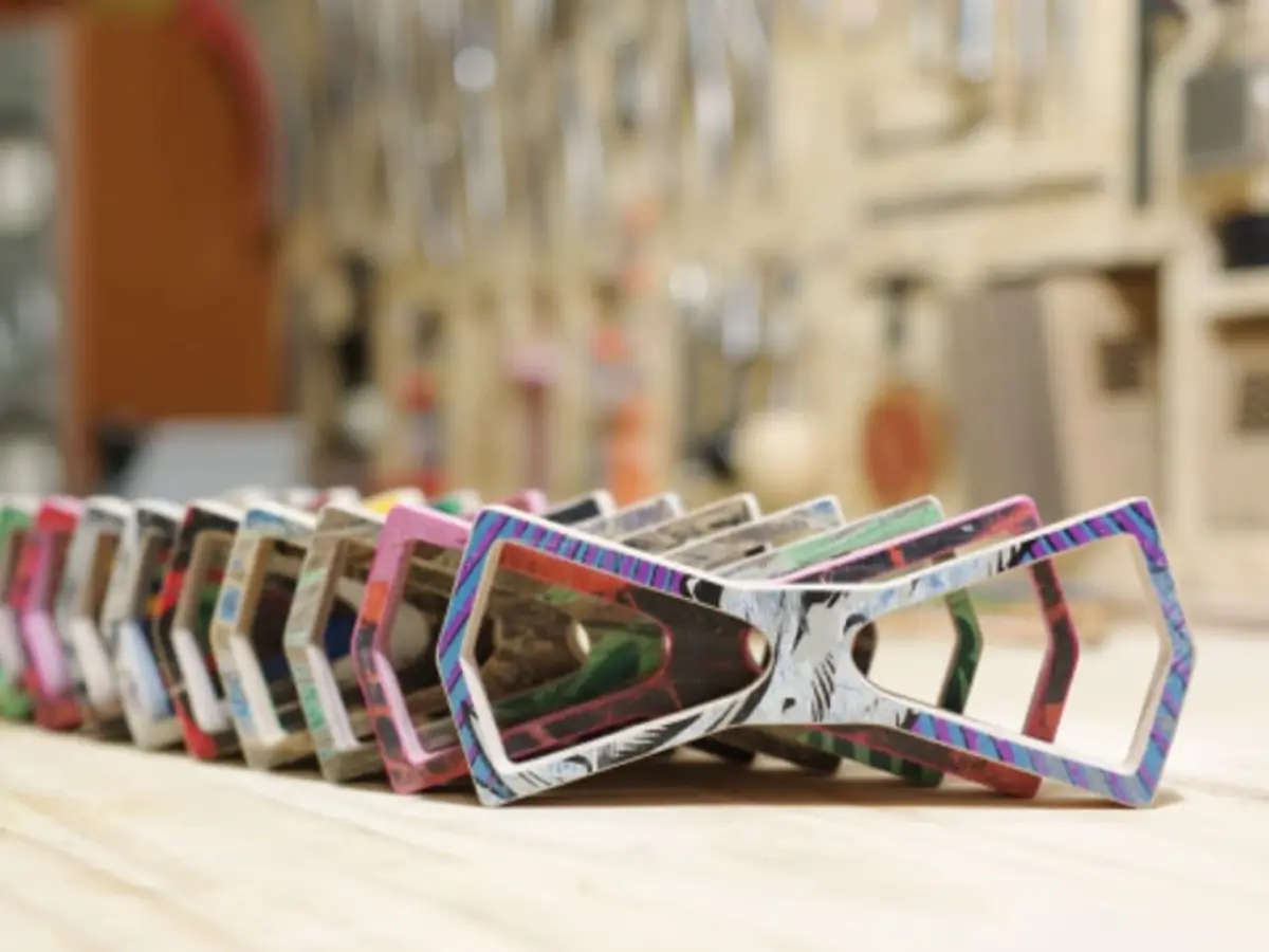 Cr&eacute;ation d'un accessoire en skateboard recycl&eacute; &agrave; Seichamps (54)