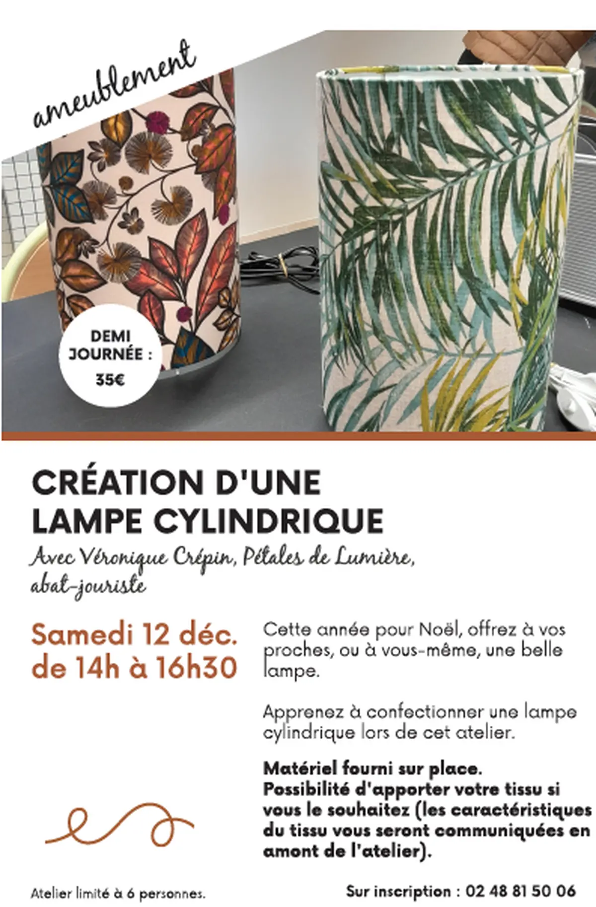 Création d'une lampe cylindrique