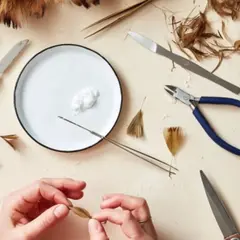 Création d'une paire de Boucle d'oreille en plume à Malakoff (92)