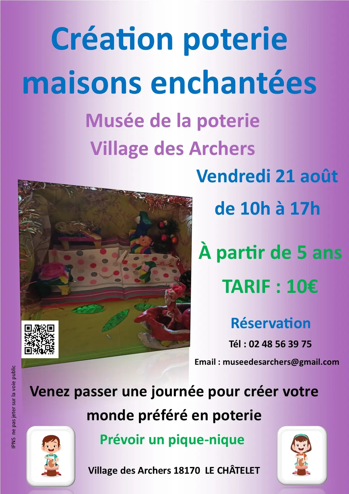 Création poterie maisons enchantées