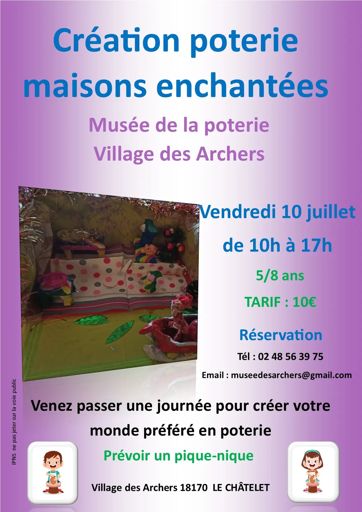 Création poterie maisons enchantées