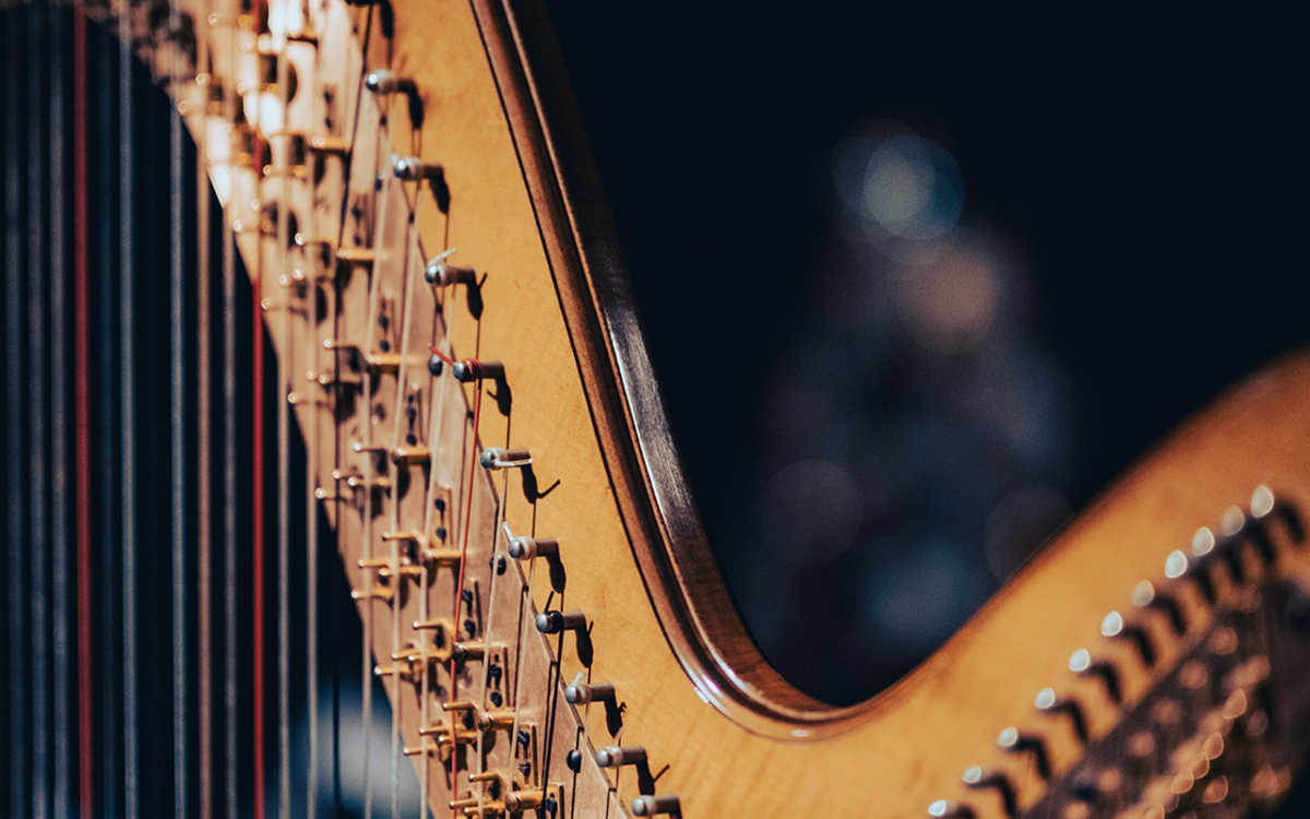 Créations personnelles : harpe et théâtre