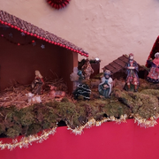 Crèche de noël à l'église de Montlouis